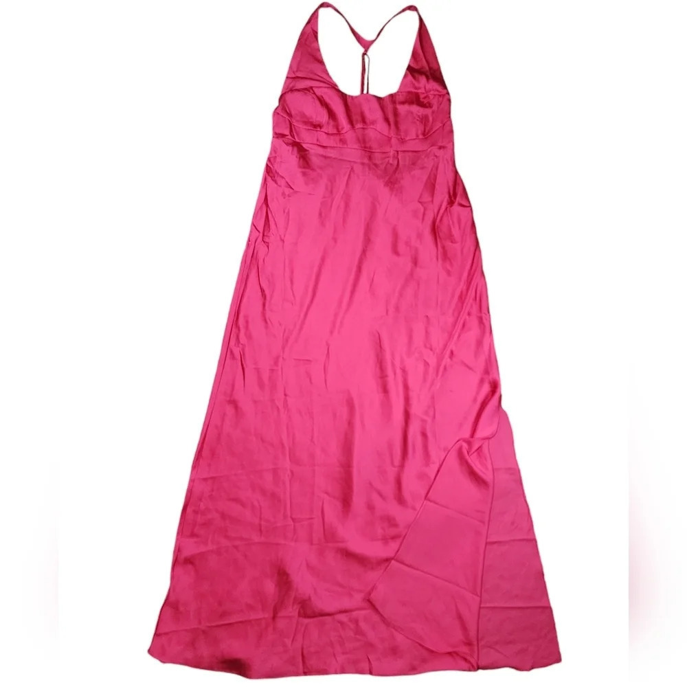 Free People Happy Hour Midi Slip Dress Pink Size XS NWOT - Picture 4 of 10